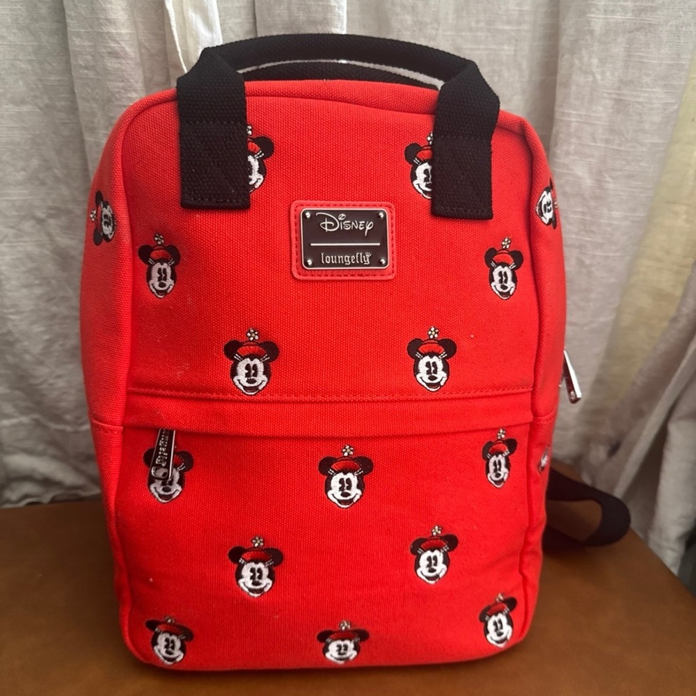Htf Disney Loungefly Red Minnie Mouse Backpack